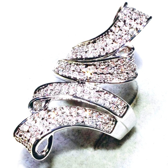 ✨✨Large Sapphire Art Deco Ring ✨✨✨ - Picture 2 of 4